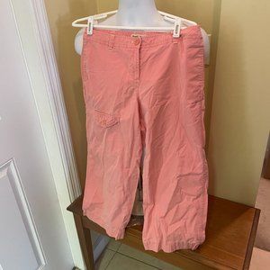 Anthropologie Hei Hei Cropped Capri Pants pink 4